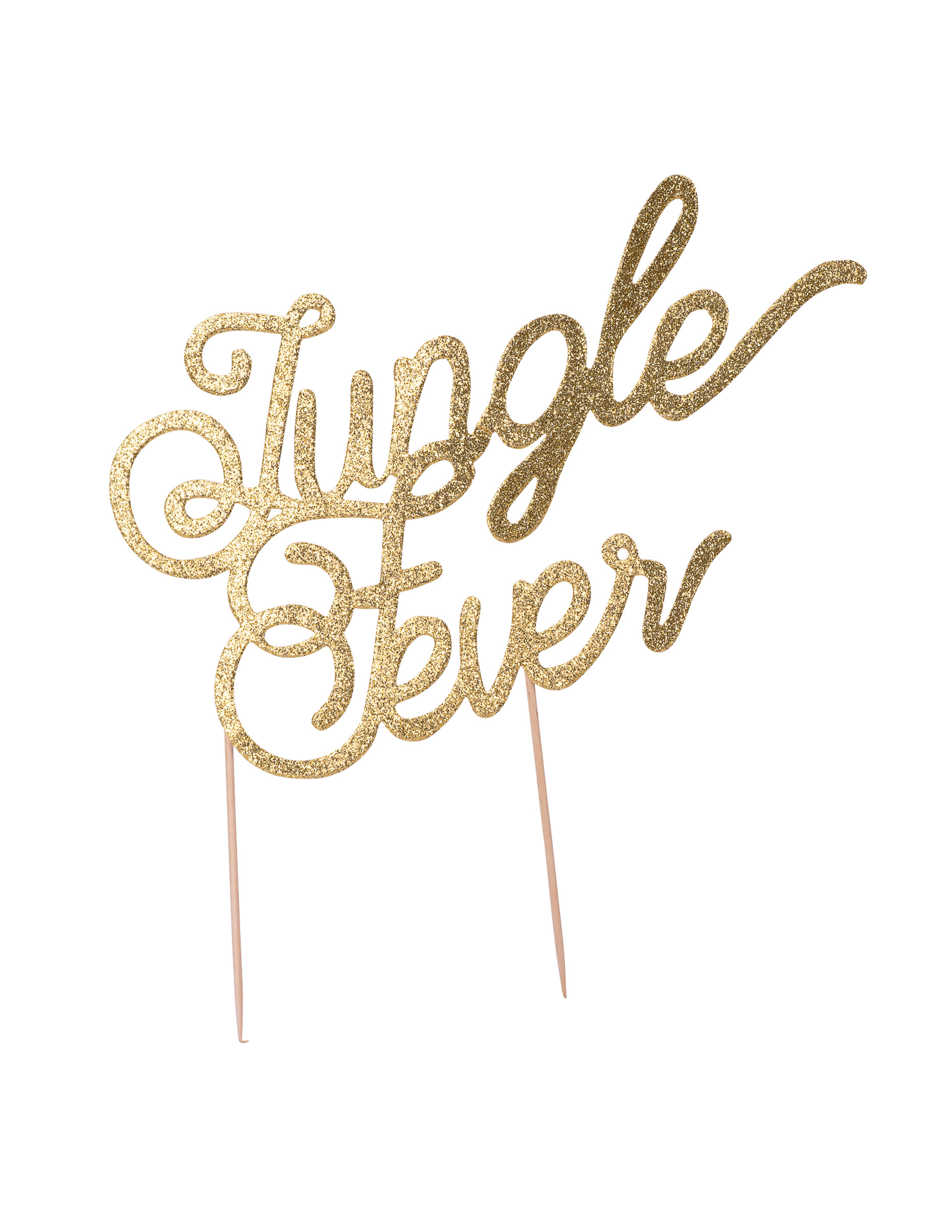 Cake Topper aus Holz Jungle Fever Gold 20 cm glitzernd Cake Topper aus Holz Jungle Fever Gold 20 cm glitzernd von ARTYFETES