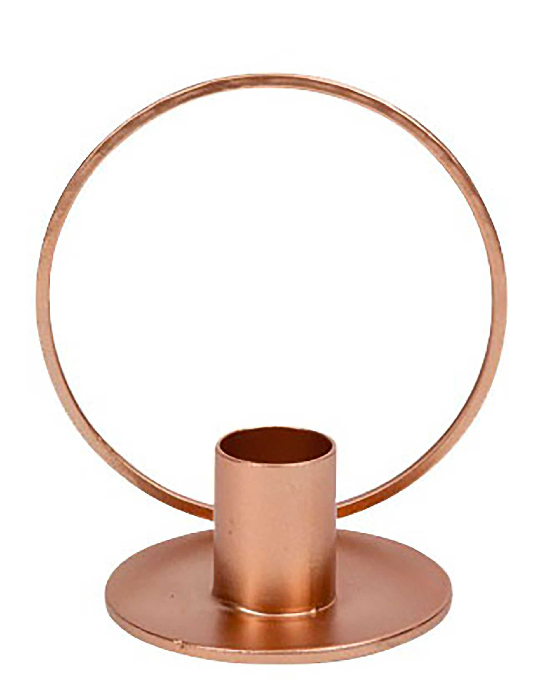 Festlicher Kerzenhalter mit Kreisbogen roségold 10 cm Festlicher Kerzenhalter mit Kreisbogen roségold 10 cm von ARTYFETES