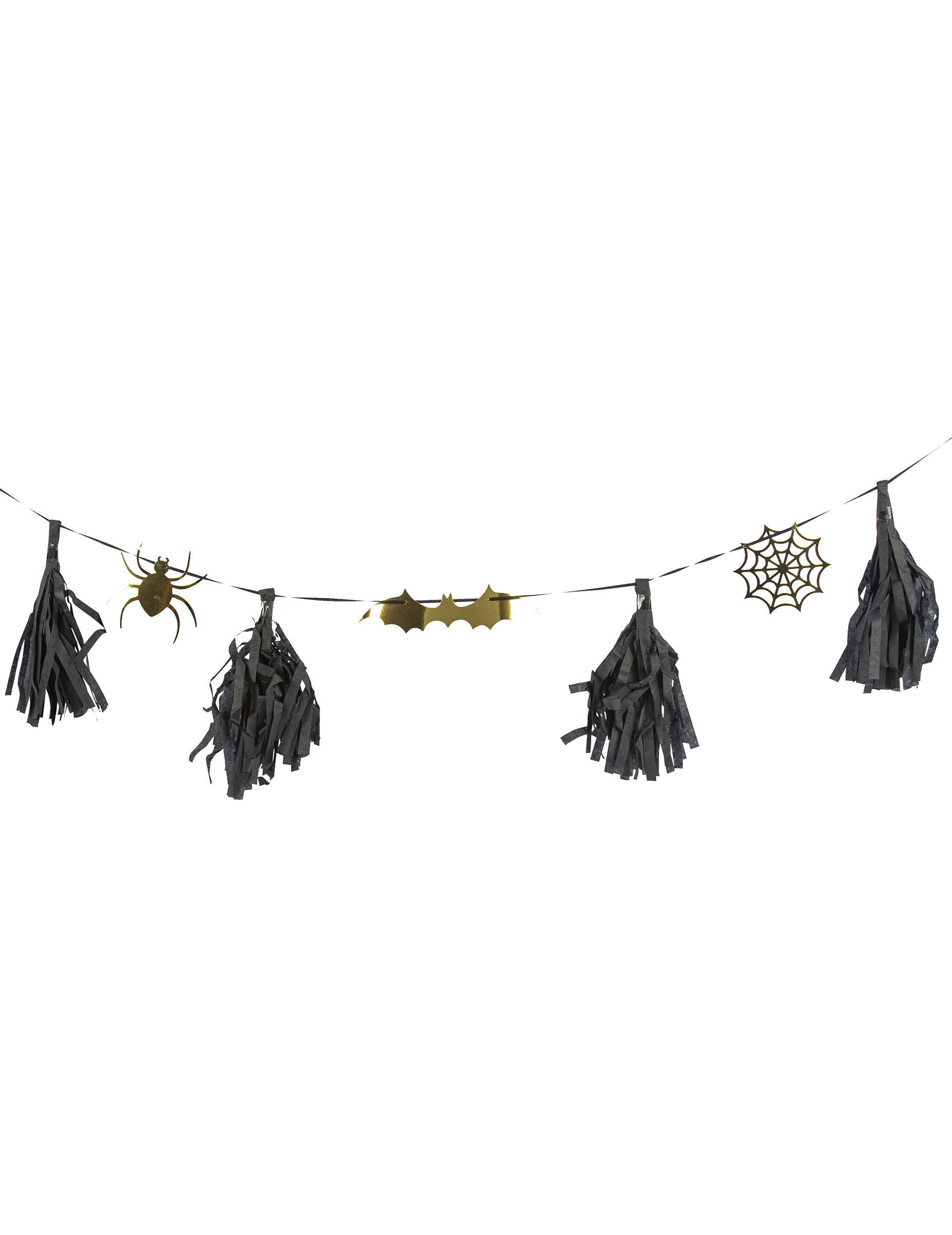 Girlande Halloween Raumdekoration schwarz-gold 2 m Girlande Halloween Raumdekoration schwarz-gold 2 m von ARTYFETES