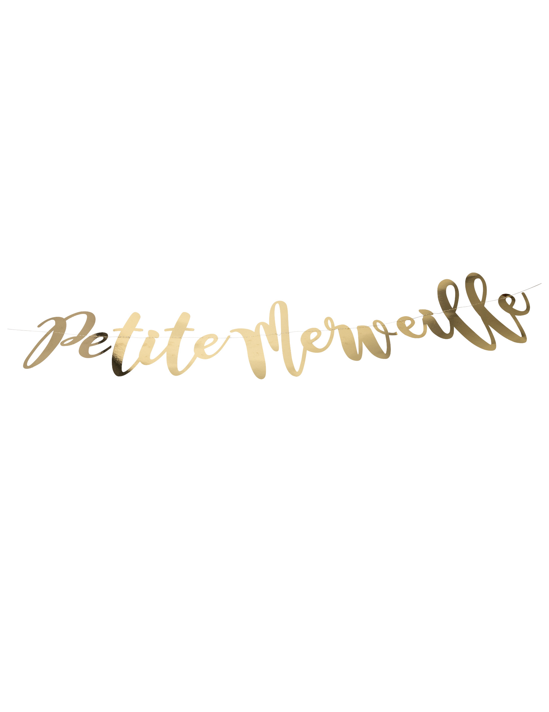 Girlande "Kleine Wunder" Gold glänzend 120 cm Baby Shower Girlande "Kleine Wunder" Gold glänzend 120 cm Baby Shower von ARTYFETES