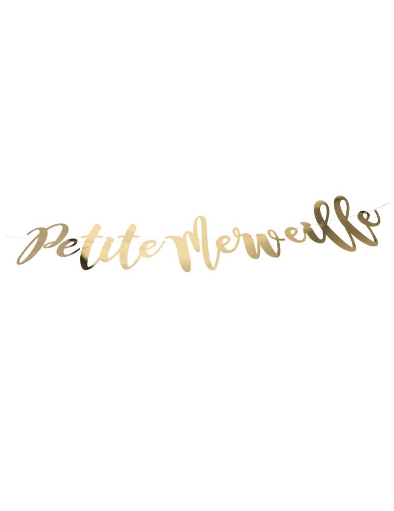 Girlande "Kleine Wunder" Gold glänzend 120 cm Baby Shower Girlande "Kleine Wunder" Gold glänzend 120 cm Baby Shower von ARTYFETES