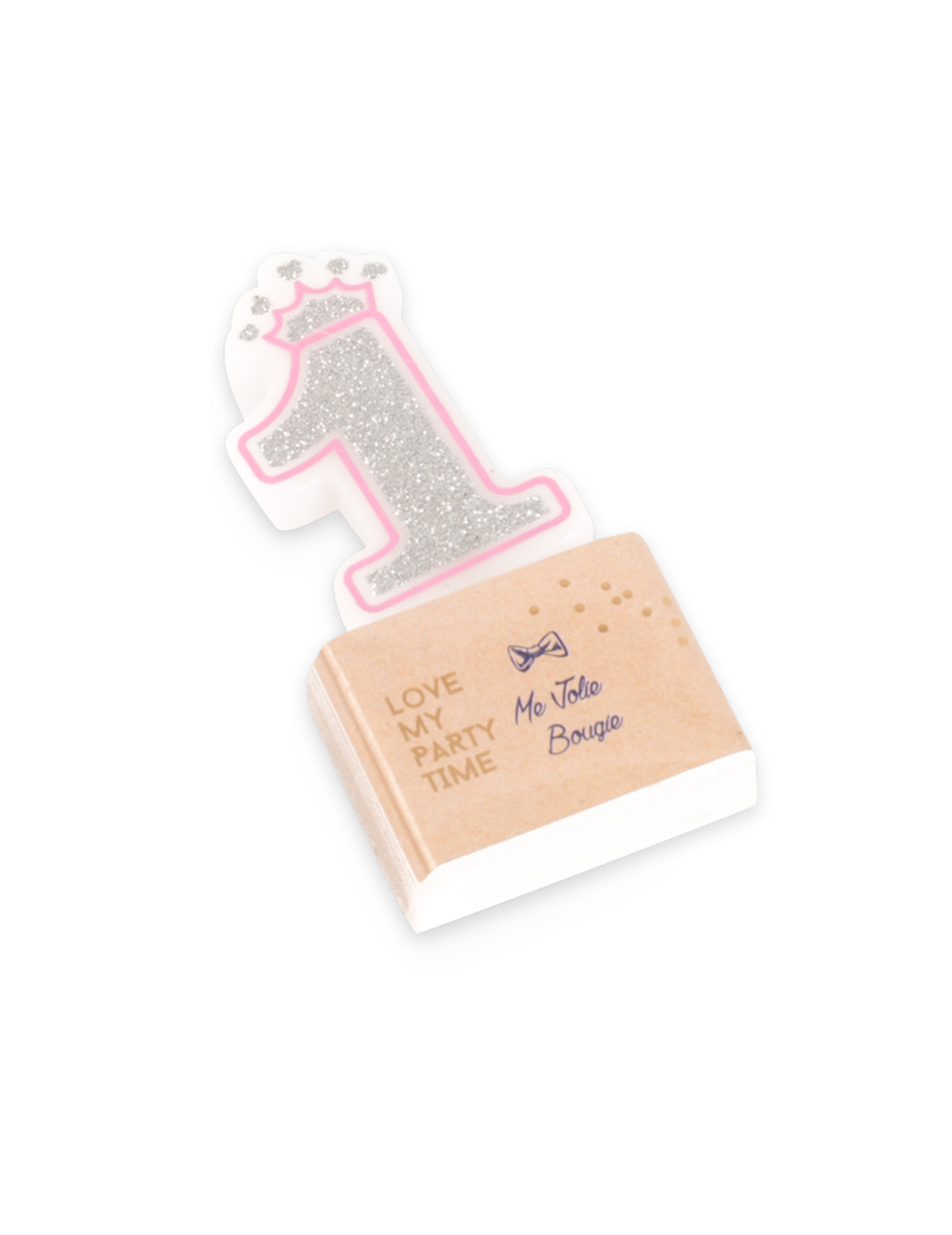 Glitzernde Geburtstagskerze Zahl 1 Prinzessin 5,8 cm Glitzernde Geburtstagskerze Zahl 1 Prinzessin 5,8 cm von ARTYFETES