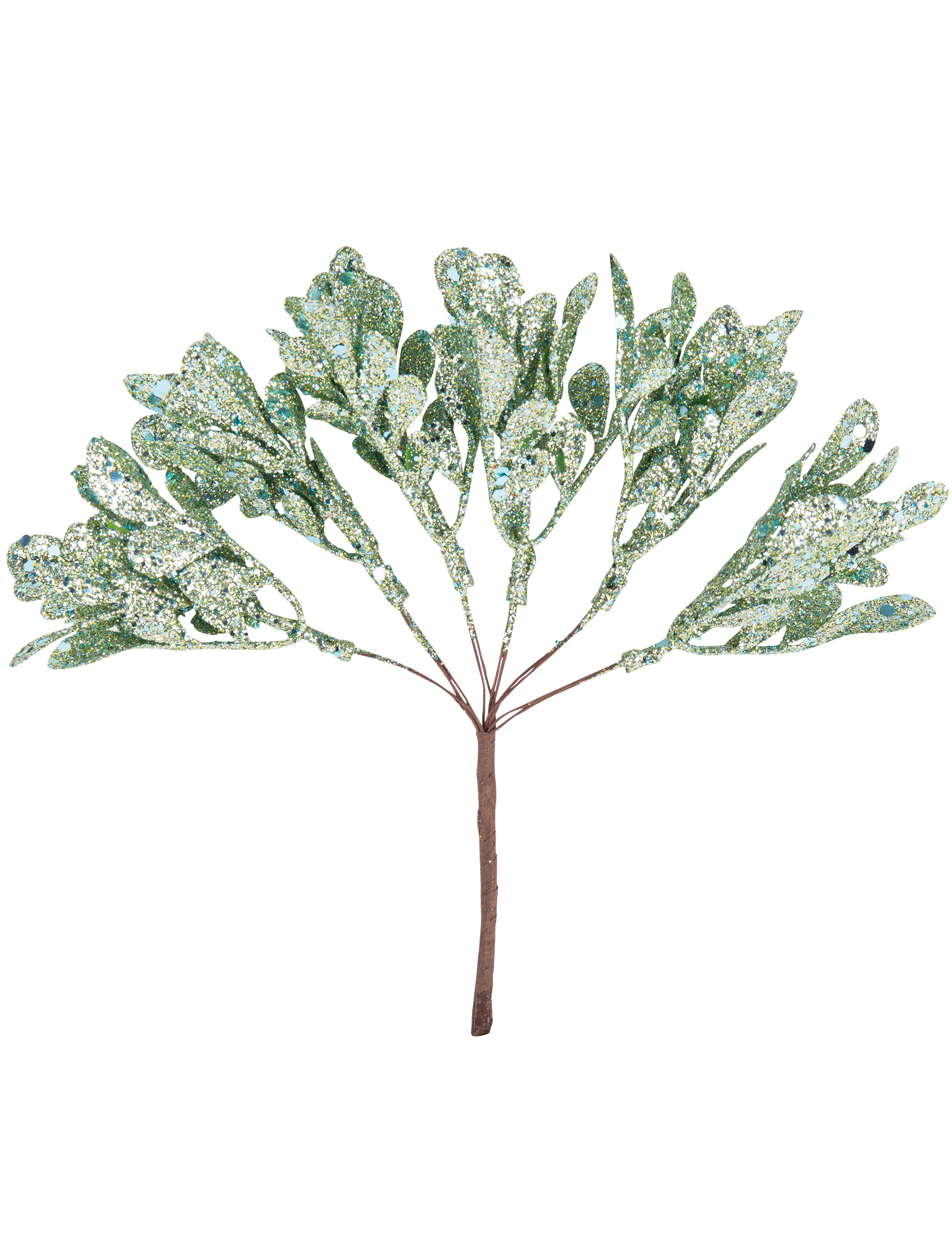 Glitzernde Minz-Zweige Weihnachtsdeko 6 Stück grün 16 cm Glitzernde Minz-Zweige Weihnachtsdeko 6 Stück grün 16 cm von ARTYFETES