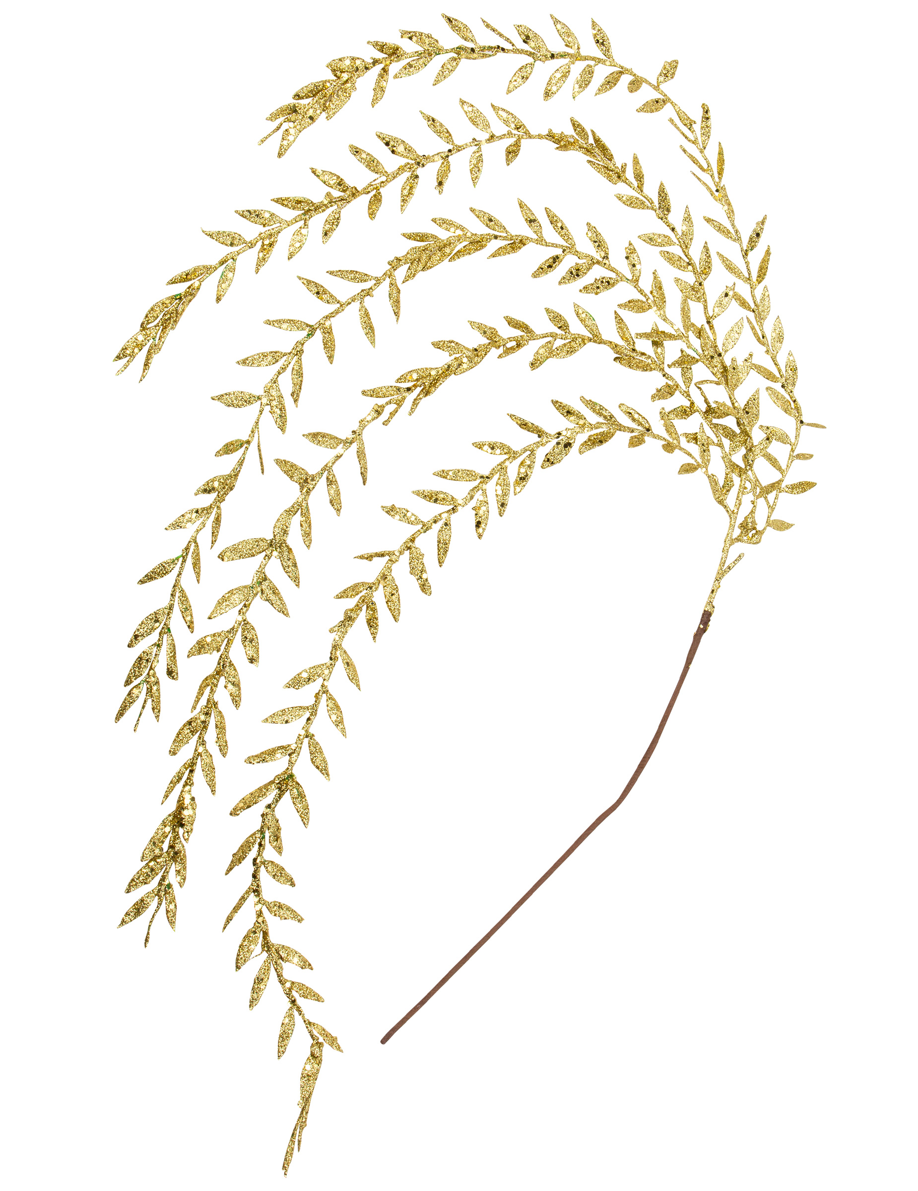 Glitzerndes Laub Raumdekoration goldfarben 90 cm Glitzerndes Laub Raumdekoration goldfarben 90 cm von ARTYFETES