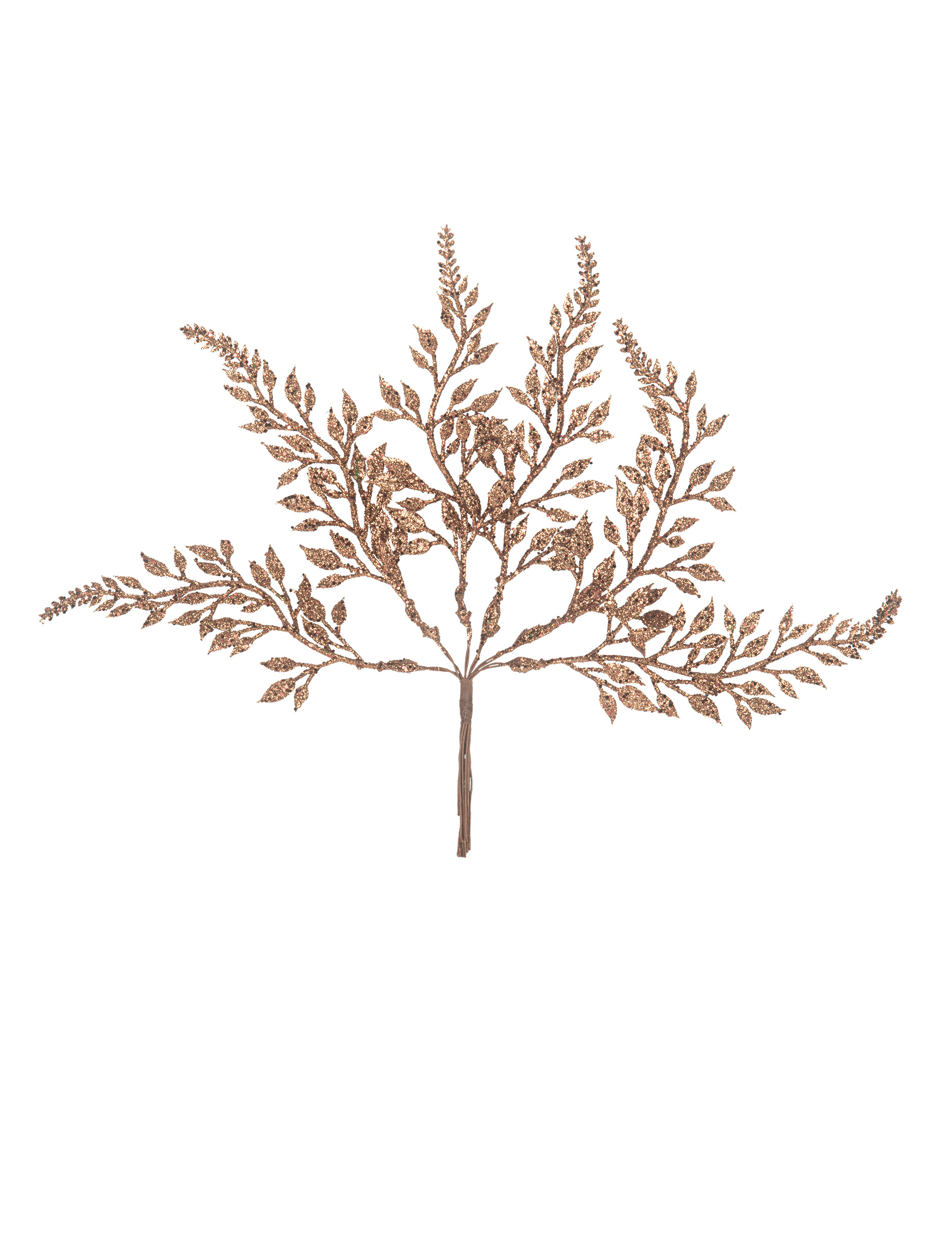 Glitzerzweige Kunstpflanze festliche Deko 6 Äste braun 21 cm Glitzerzweige Kunstpflanze festliche Deko 6 Äste braun 21 cm von ARTYFETES