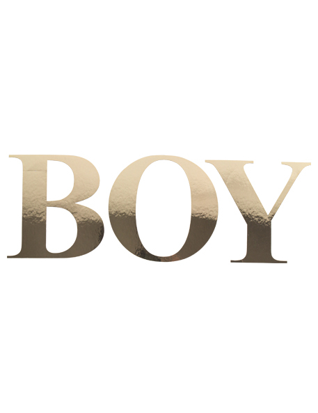 Goldene Buchstaben-Sticker BOY 15 cm Goldene Buchstaben-Sticker BOY 15 cm von ARTYFETES