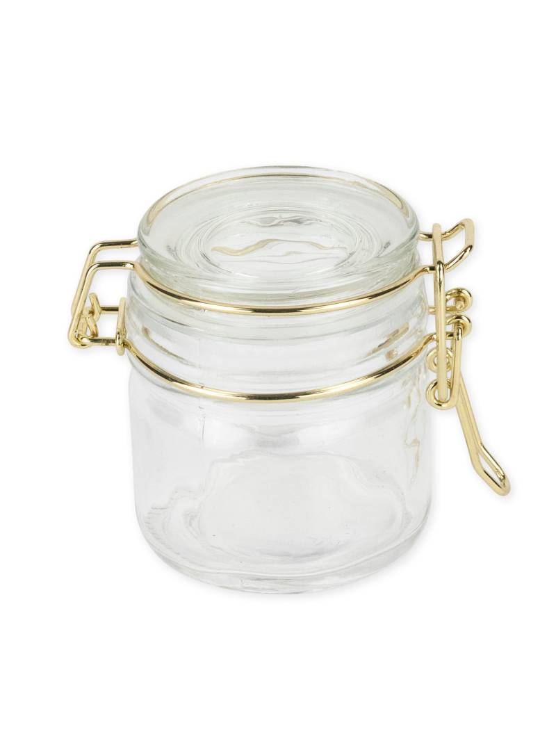 Goldenes Einmachglas 6,5 x 7 cm 100 ml aus Glas Goldenes Einmachglas 6,5 x 7 cm 100 ml aus Glas von ARTYFETES