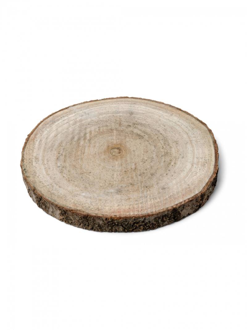 Holzscheibe Natur 15cm, rund, naturbelassen, 13–17 cm von ARTYFETES