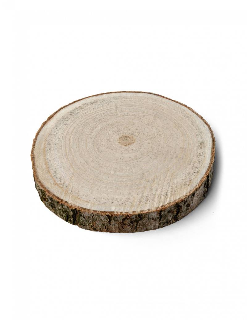 Holzscheibe Natur 20cm Rund, 17 bis 23 cm von ARTYFETES