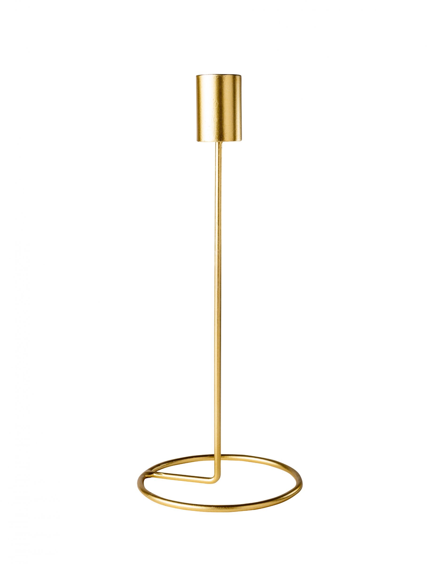 Kerzenhalter Design Gold Metall 23 x 9,5 cm von ARTYFETES