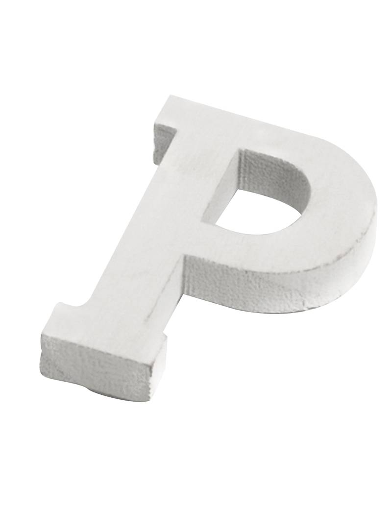 Kleiner weißer Holz-Buchstabe P 5 cm Hochzeit Kleiner weißer Holz-Buchstabe P 5 cm Hochzeit von ARTYFETES
