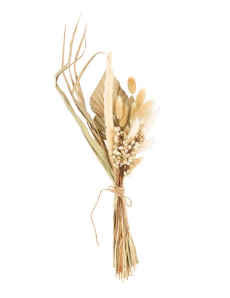 Olga Trockenblumenstrauß mit Goldglitzer 45 cm – Hochzeitsdeko von ARTYFETES