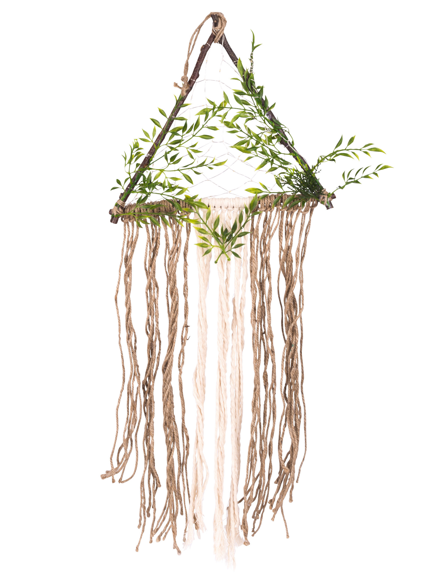 Raumdeko Lichterdekoration aus Pflanzen und Jute 80 x 37 cm Raumdeko Lichterdekoration aus Pflanzen und Jute 80 x 37 cm von ARTYFETES