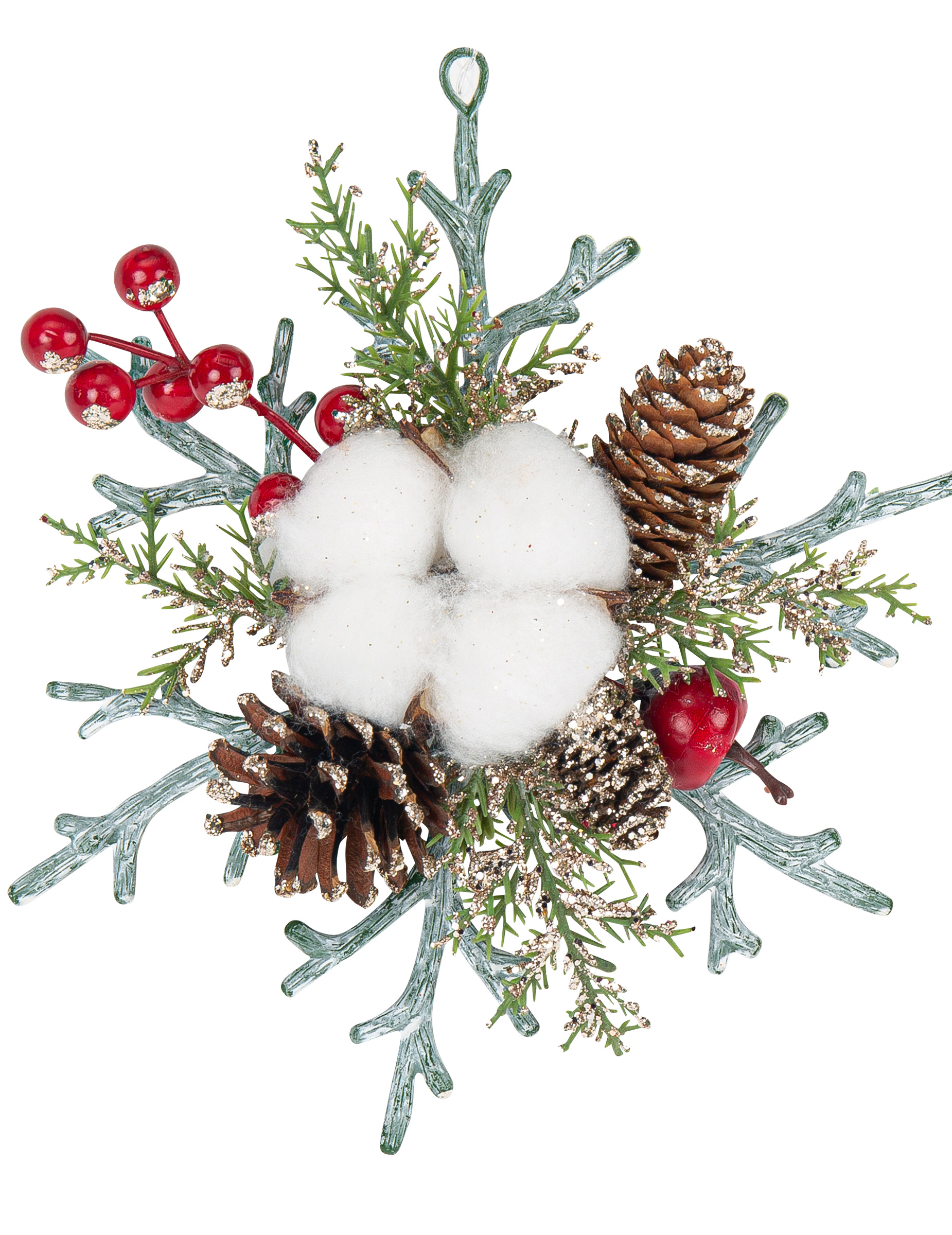 Schneeflocken-Hängedeko für Weihnachten bunt 19,5 cm Schneeflocken-Hängedeko für Weihnachten bunt 19,5 cm von ARTYFETES