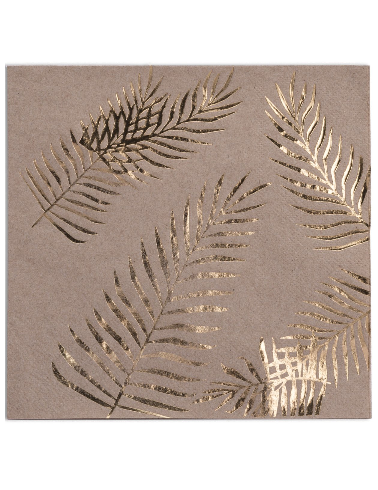 Servietten aus Kraftpapier Palmen Tischdeko 16 Stück braun-gold 33x33cm Servietten aus Kraftpapier Palmen Tischdeko 16 Stück braun-gold 33x33cm von ARTYFETES