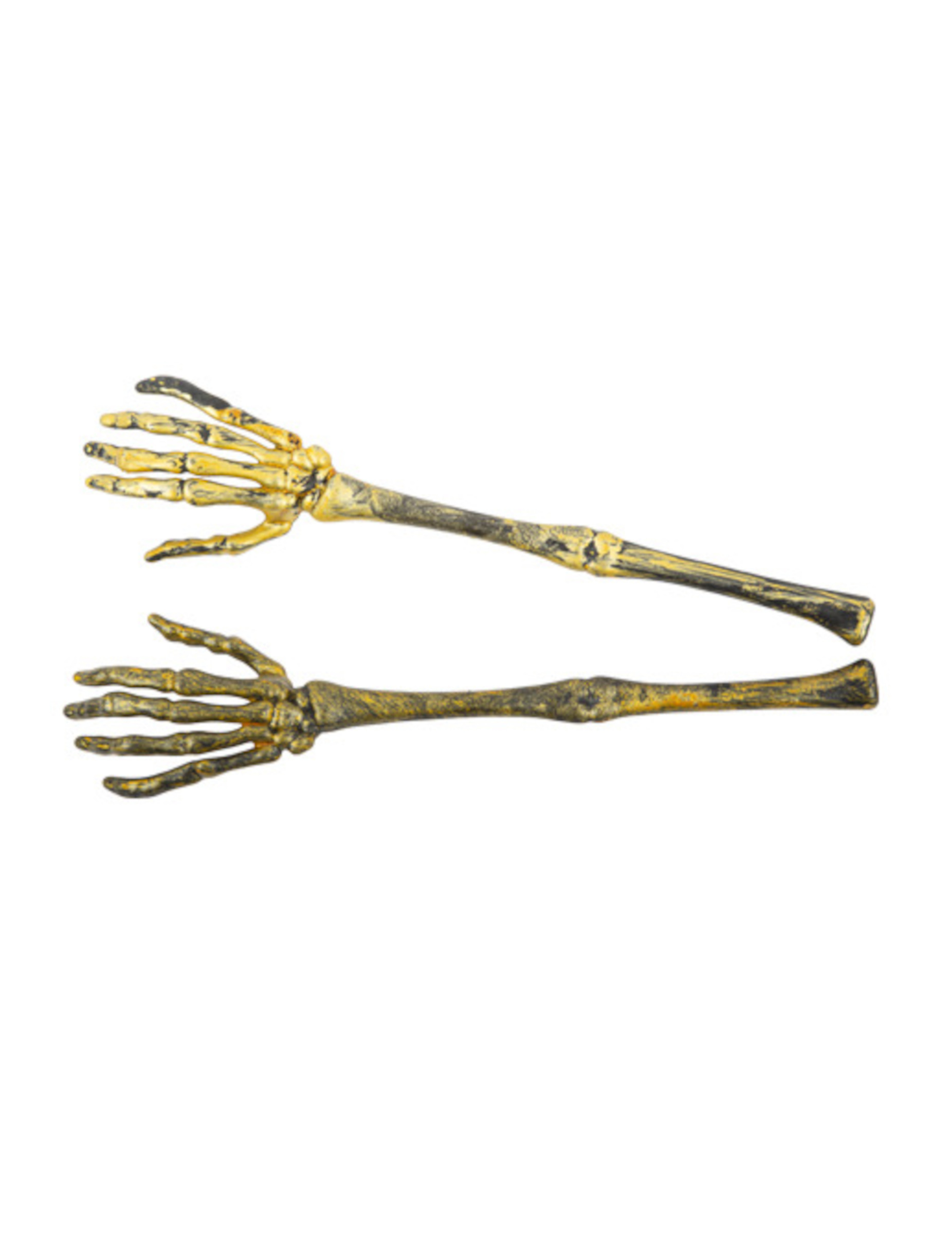 Skelettarme Halloweendekoration gold 2 Stück 31 cm Skelettarme Halloweendekoration gold 2 Stück 31 cm von ARTYFETES