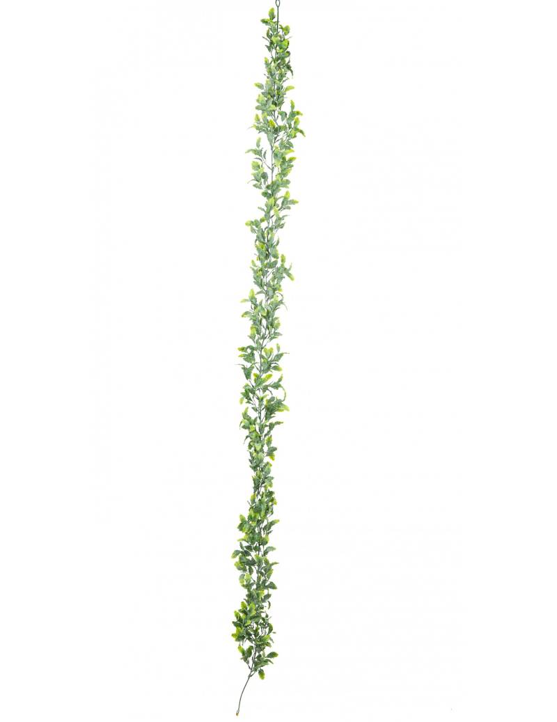 Stechpalmen-Girlande Raumdeko für Weihnachten grün 175 cm von ARTYFETES