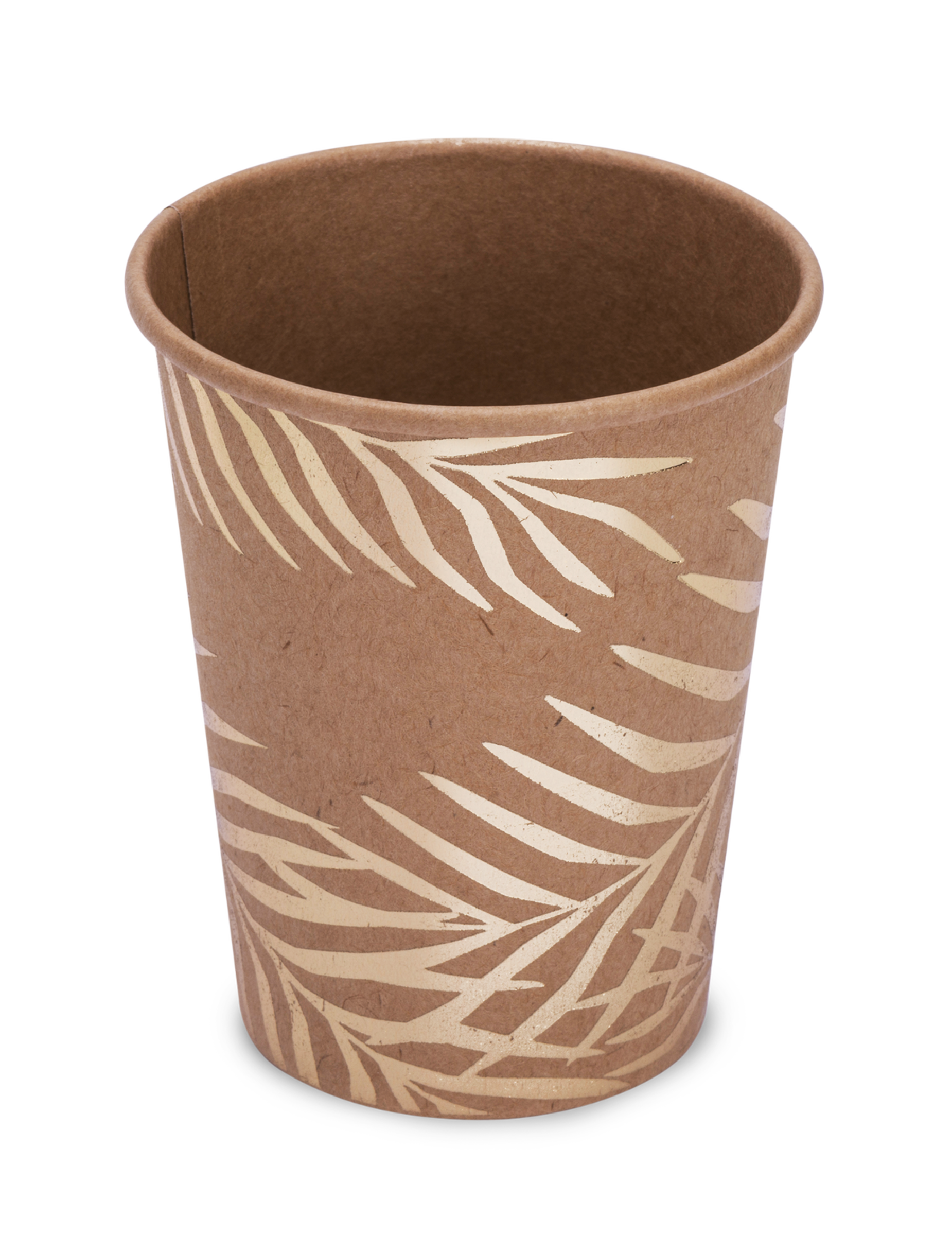 Trinkbecher mit Palmen Partydeko 8 Stück Karton braun-gold Trinkbecher mit Palmen Partydeko 8 Stück Karton braun-gold von ARTYFETES