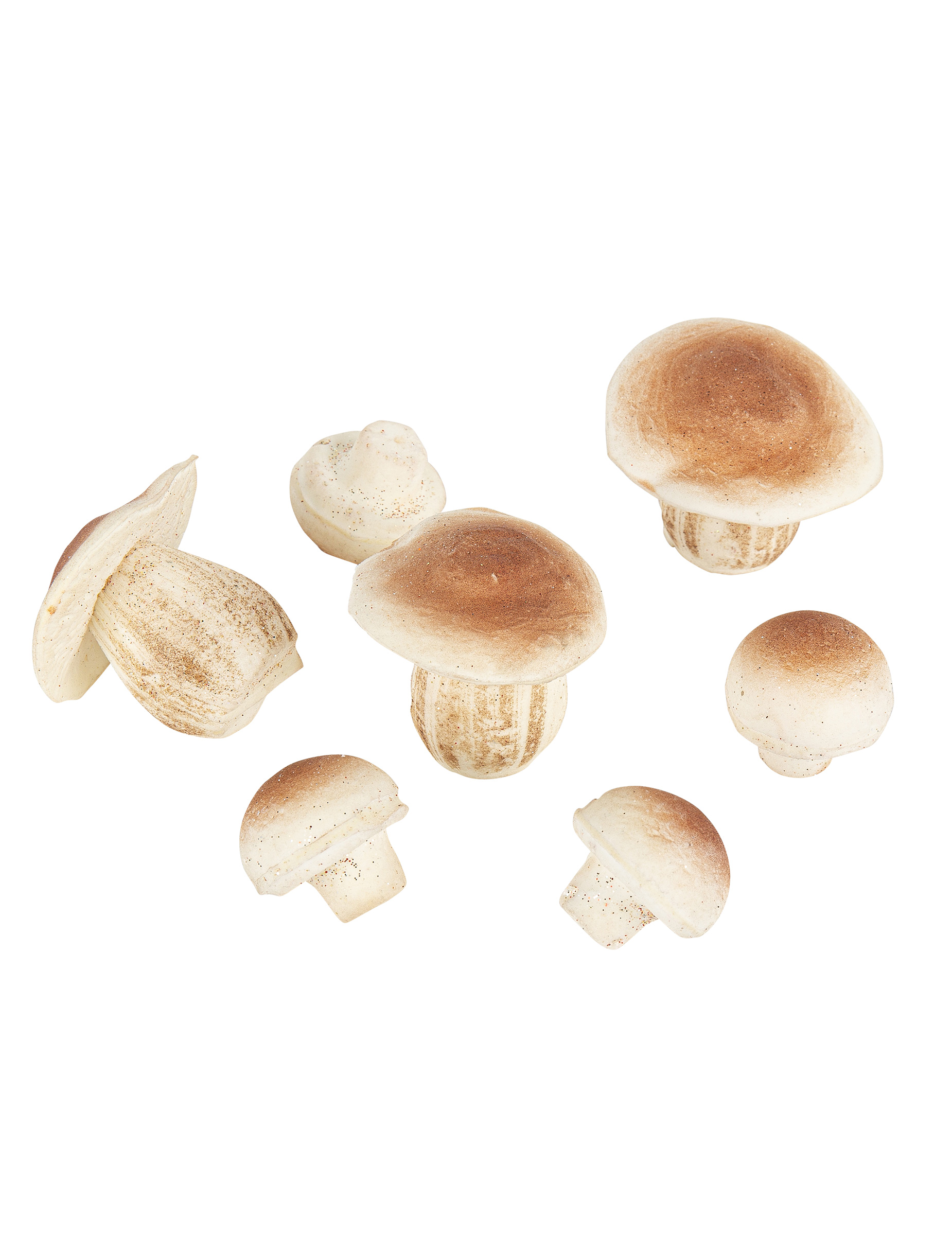 Waldpilze Weihnachts-Tischdeko 7 Stück braun-weiß 3 - 6,5 cm Waldpilze Weihnachts-Tischdeko 7 Stück braun-weiß 3 - 6,5 cm von ARTYFETES