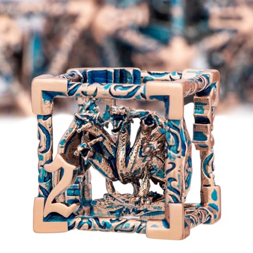 ARUOHHA Hohles DND-Würfel-Set, kupferblau, 5-köpfige Drachen, D- und D-Würfel mit Geschenkbox, RPG-Rollenspiele, polyedrisches Würfel-Set aus Metall, D20, D12, D10, D8, D6, D4 ARUOHHA Hohles DND-Würfel-Set, kupferblau, 5-köpfige Drachen, D- und D-Würfel mit Geschenkbox, RPG-Rollenspiele, polyedrisches Würfel-Set aus Metall, D20, D12, D10, D8, D6, D4 von ARUOHHA