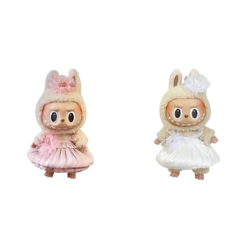 ARVALOLET 17 cm Mini Plüsch Puppenkleidung - Kawaii Puppenrock for kreative Spielideen von ARVALOLET