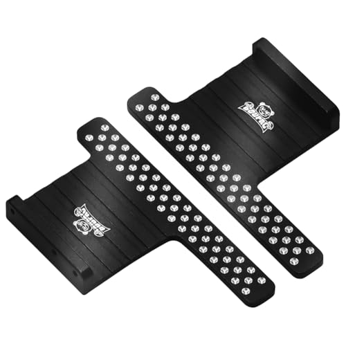 ARVALOLET 2PCS Aluminium RC Seitenpedale Platten ESC -Verlängerungsempfänger -Seitenschritt Pedal -Metall -Seitenschrittplatine for 1/24 Axial SCX24 RC Crawler Car Accessoires von ARVALOLET