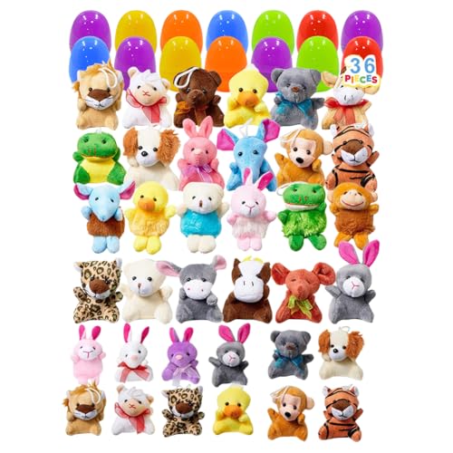 ARVALOLET 36PCS BEDEUTE OSTERNEI EGER mit Plüsch -Tierspielzeug for Jungen Mädchen Ostern Geschenke ARVALOLET 36PCS BEDEUTE OSTERNEI EGER mit Plüsch -Tierspielzeug for Jungen Mädchen Ostern Geschenke von ARVALOLET