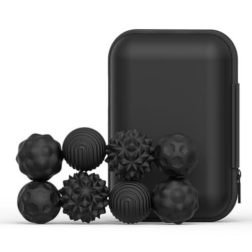 ARVALOLET 8PCS Silikon Magnetkugeln Sensorische Zappelkugeln for Autismus ADHS (schwarz) von ARVALOLET