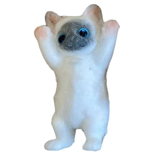 ARVALOLET Katzen-Stressball Weiches TPR Plüsch-Katzenspielzeug Realistische Form Stressabbau Spielzeug for Kinder und Erwachsene ARVALOLET Katzen-Stressball Weiches TPR Plüsch-Katzenspielzeug Realistische Form Stressabbau Spielzeug for Kinder und Erwachsene von ARVALOLET