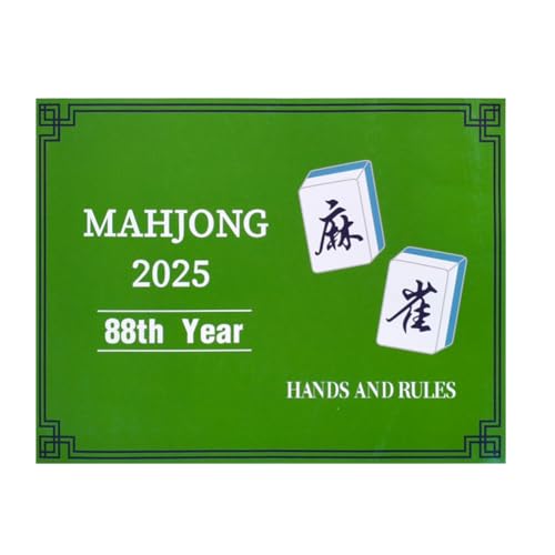 ARVALOLET Mahjong Karten Set 2025 inklusive Regeln Scorecard langlebiges Spielzubehör for Einsteiger und Familien ARVALOLET Mahjong Karten Set 2025 inklusive Regeln Scorecard langlebiges Spielzubehör for Einsteiger und Familien von ARVALOLET