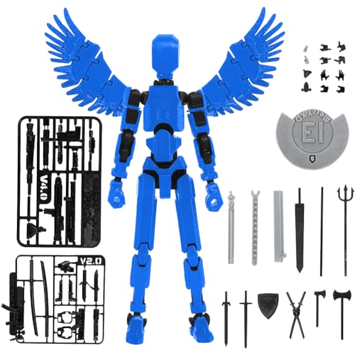 ARVALOLET Mehrgelenkiger 3D-Gedruckter Roboter, Bewegliche Actionfigur, Puppe for Schaufenster von ARVALOLET