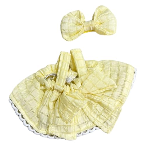 ARVALOLET Puppenkleidung Set - 17 cm Mode Kleiderkleid Set DIY Mini Dolls Kleidung Puppe süße Kleidung Dolls Accessoires for Labubu V1 V2 Weihnachtsgeburtstag Geschenk von ARVALOLET
