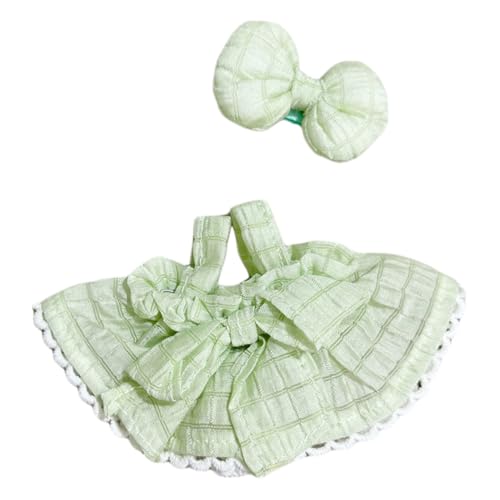 ARVALOLET Puppenkleidung Set - 17 cm Mode Kleiderkleid Set DIY Mini Dolls Kleidung Puppe süße Kleidung Dolls Accessoires for Labubu V1 V2 Weihnachtsgeburtstag Geschenk von ARVALOLET