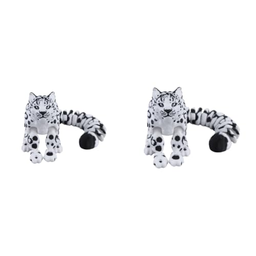 ARVALOLET Realistisches bewegliches Gelenkspielzeug Schneeleopard Ornament for kreative Spielstunden ARVALOLET Realistisches bewegliches Gelenkspielzeug Schneeleopard Ornament for kreative Spielstunden von ARVALOLET