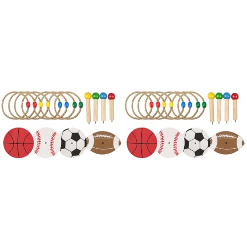 ARVALOLET SpielzeugMarke Rope Seil Ringwurfspiel Set for Kinder und Erwachsene Outdoor Zielspiel mit 4 Zielständern und 8 Ringen ARVALOLET SpielzeugMarke Rope Seil Ringwurfspiel Set for Kinder und Erwachsene Outdoor Zielspiel mit 4 Zielständern und 8 Ringen von ARVALOLET