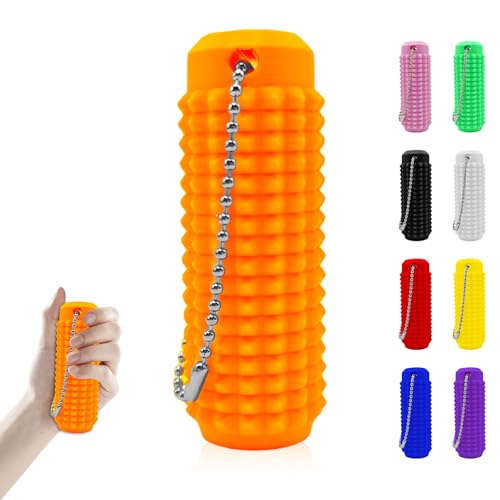 ARVALOLET Spiky Grippie Stim Keychain, Spiky Hard Massage Schlüsselbund Roller Spiky Grippie Stim Keyring for Angstlinder ARVALOLET Spiky Grippie Stim Keychain, Spiky Hard Massage Schlüsselbund Roller Spiky Grippie Stim Keyring for Angstlinder von ARVALOLET