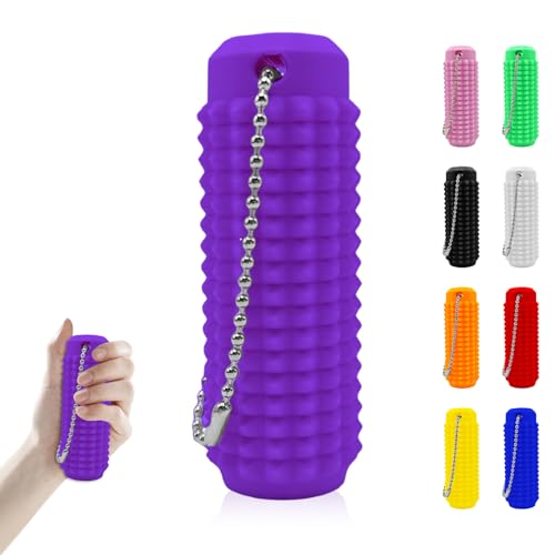 ARVALOLET Spiky Grippie Stim Keychain, Spiky Hard Massage Schlüsselbund Roller Spiky Grippie Stim Keyring for Angstlinder ARVALOLET Spiky Grippie Stim Keychain, Spiky Hard Massage Schlüsselbund Roller Spiky Grippie Stim Keyring for Angstlinder von ARVALOLET