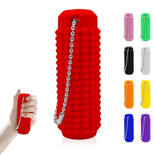 ARVALOLET Spiky Grippie Stim Keychain, Spiky Hard Massage Schlüsselbund Roller Spiky Grippie Stim Keyring for Angstlinder ARVALOLET Spiky Grippie Stim Keychain, Spiky Hard Massage Schlüsselbund Roller Spiky Grippie Stim Keyring for Angstlinder von ARVALOLET