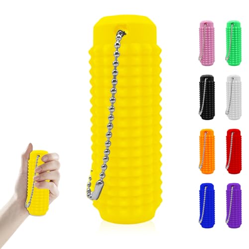 ARVALOLET Spiky Grippie Stim Keychain, Spiky Hard Massage Schlüsselbund Roller Spiky Grippie Stim Keyring for Angstlinder ARVALOLET Spiky Grippie Stim Keychain, Spiky Hard Massage Schlüsselbund Roller Spiky Grippie Stim Keyring for Angstlinder von ARVALOLET
