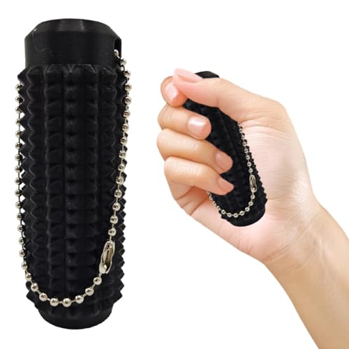 ARVALOLET Spiky Grippie Stim Keychain, Spiky Hard Massage Schlüsselbund Roller Spiky Grippie Stim Keyring for Angstlinder ARVALOLET Spiky Grippie Stim Keychain, Spiky Hard Massage Schlüsselbund Roller Spiky Grippie Stim Keyring for Angstlinder von ARVALOLET