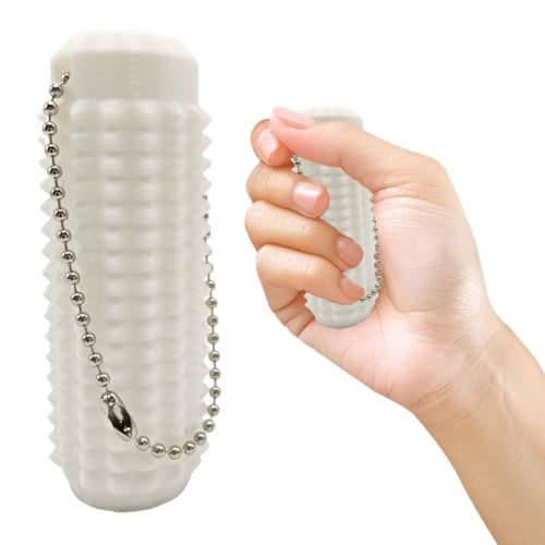 ARVALOLET Spiky Grippie Stim Keychain, Spiky Hard Massage Schlüsselbund Roller Spiky Grippie Stim Keyring for Angstlinder ARVALOLET Spiky Grippie Stim Keychain, Spiky Hard Massage Schlüsselbund Roller Spiky Grippie Stim Keyring for Angstlinder von ARVALOLET