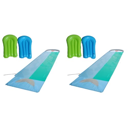 ARVALOLET Wasserrutsche 18 Fuß mit Sprinklern Doppel-Lane Wasserbahn for Garten Outdoor Spaß Kinder Erwachsene von ARVALOLET