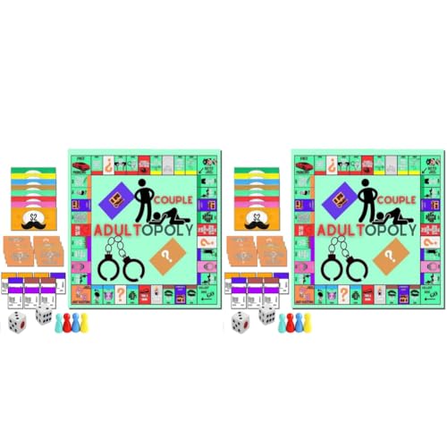 Arvalolet 2set Adultopoly Brettspiel, Paar Brettspiel Date Night Ideas Paare for Erwachsene-COLTO-Rettungskarten for Paare for Paare, Paare Date Night Games von ARVALOLET