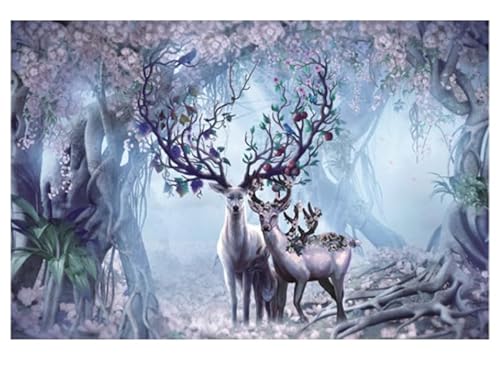 ARYU 1000 Teile Elchhaus Holzpuzzle FüR Erwachsene Geschenk FüR Erwachsene, Ab 14 Jahren, 1 Set, 1 Puzzle, 75 X 50 cm, FüR MäNner Und Frauen, Denkspiel, Weihnachts- Und Geburtstagsgeschenk von ARYU