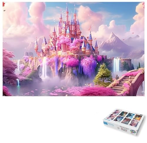 ARYU 1000-Teiliges Holzpuzzle Mit Blumenmotiv FüR Erwachsene, Geeignet FüR Erwachsene Ab 14 Jahren, 1 Set, 1 Puzzle, 75 X 50 cm, FüR MäNner Und Frauen, Denkspiel, Weihnachts- Und Geburtstagsgeschenk von ARYU