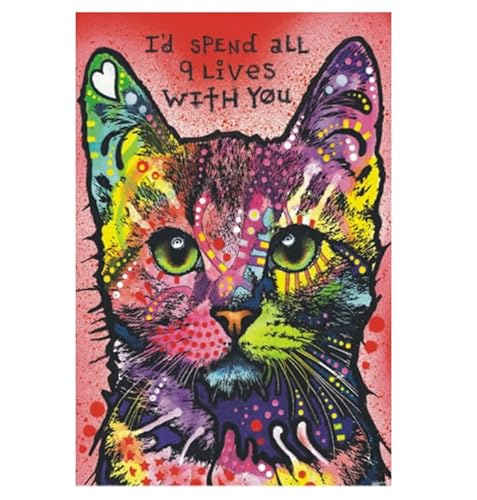 ARYU 1000-Teiliges Holzpuzzle Neunleben-Katze FüR Erwachsene, Geeignet FüR Erwachsene Ab 14 Jahren, 1 Set, 1 Puzzle, 75 X 50 cm, FüR MäNner Und Frauen, Denkspiel, Weihnachts- Und Geburtstagsgeschenk von ARYU