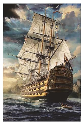 ARYU 1000-Teiliges Holzpuzzle Seefahrt FüR Erwachsene, Geeignet FüR Erwachsene Ab 14 Jahren, 1 Set, 1 Puzzle, 75 X 50 cm, FüR MäNner Und Frauen, Denkspiel, Weihnachts- Und Geburtstagsgeschenk von ARYU