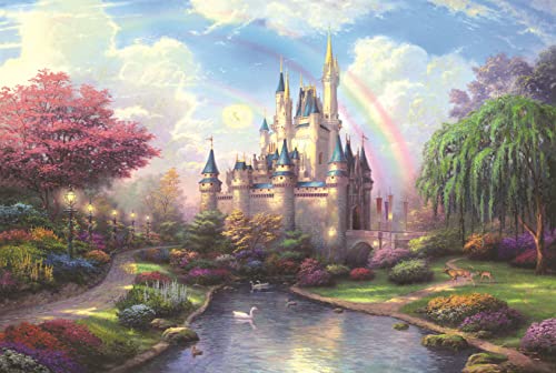 ARYU 1000-Teiliges Holzpuzzle Traumschloss FüR Erwachsene, Geeignet FüR Erwachsene Ab 14 Jahren, 1 Set, 1 Puzzle, 75 X 50 cm, FüR MäNner Und Frauen, Denkspiel, Weihnachts- Oder Geburtstagsgeschenk von ARYU