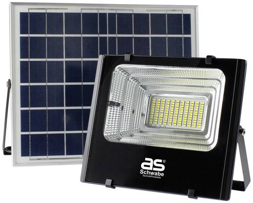 AS Schwabe Solar-Außenstandleuchte Solarline 25W 46981 LED 25W Neutralweiß Schwarz, Silber von AS Schwabe