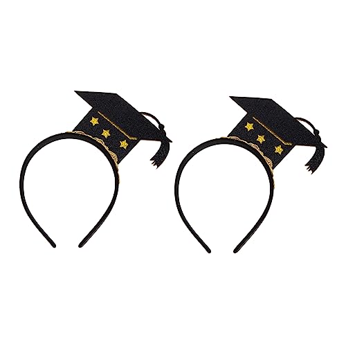 ASAKKURA 2 Stück Abschluss Hut Haarreifen Mini Hut Haarschmuck für Abschlussfeiern Kreative Haaraccessoires für Erwachsene ASAKKURA 2 Stück Abschluss Hut Haarreifen Mini Hut Haarschmuck für Abschlussfeiern Kreative Haaraccessoires für Erwachsene von ASAKKURA